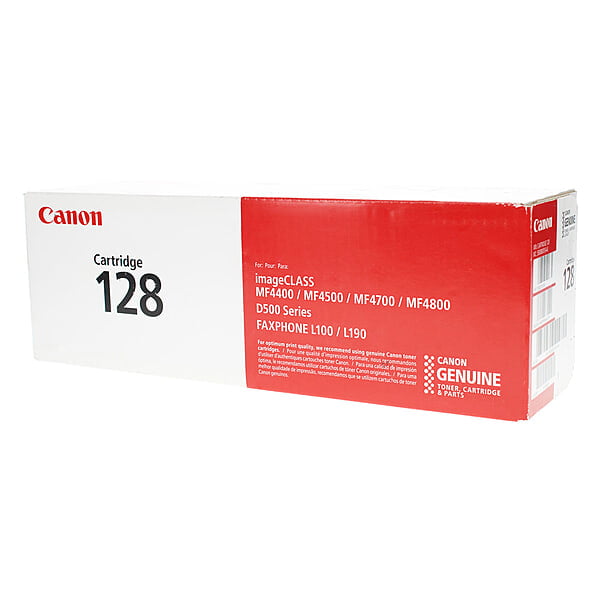 Canon 128 (3500B001) Toner Cartridge, Black, Standard Yield.
