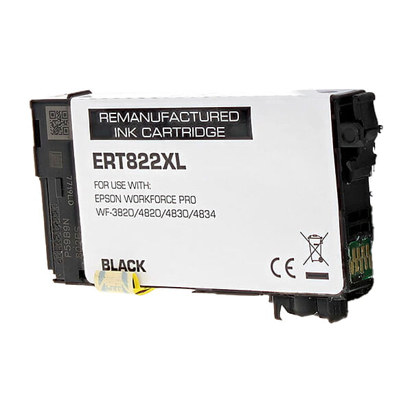 Epson 822XL (T822XL120) InkJet Cartridge, Black, Extra High Yield.