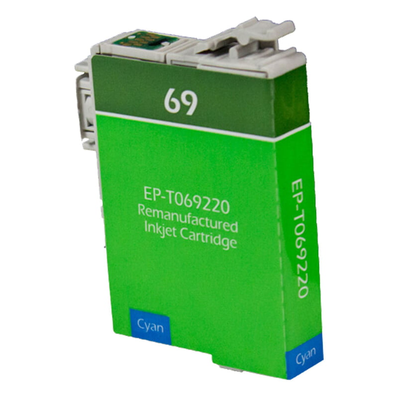 Epson 69 (T069220) InkJet Cartridge, Cyan, Standard Yield.