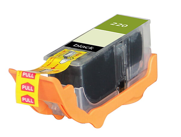Canon PGI-220 (PGI-220BK) InkJet Cartridge, Black, Standard Yield.