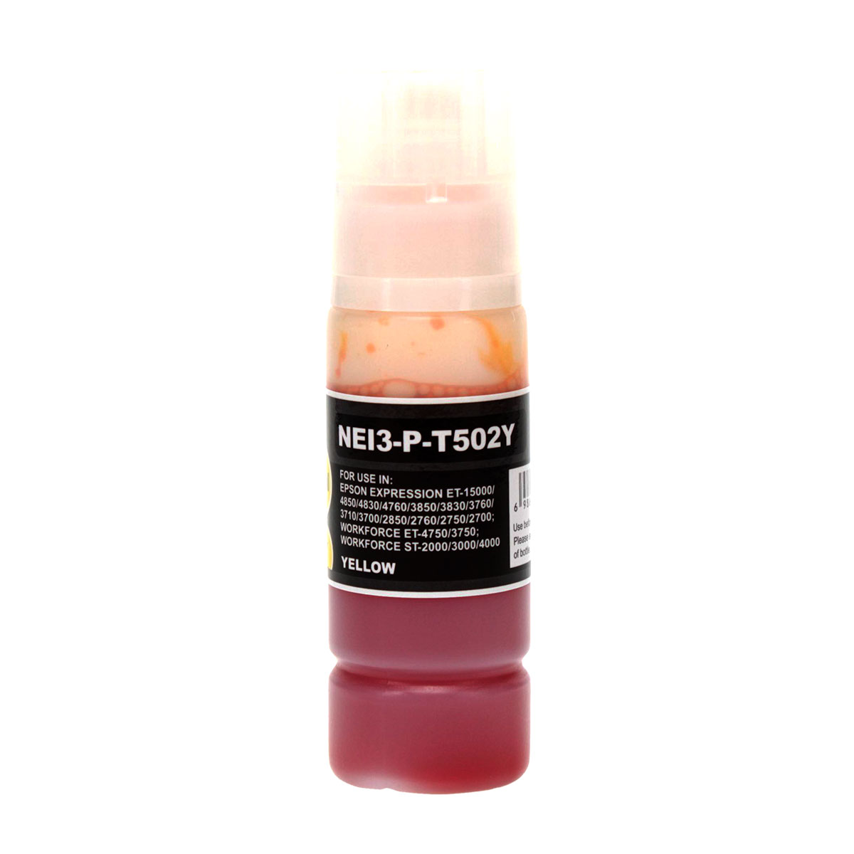 Epson 502 (T502420) Ink Bottle, Yellow, Standard Yield.