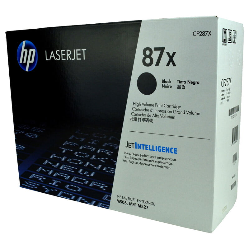 HP 87X (CF287X) Toner Cartridge, Black, High Yield.