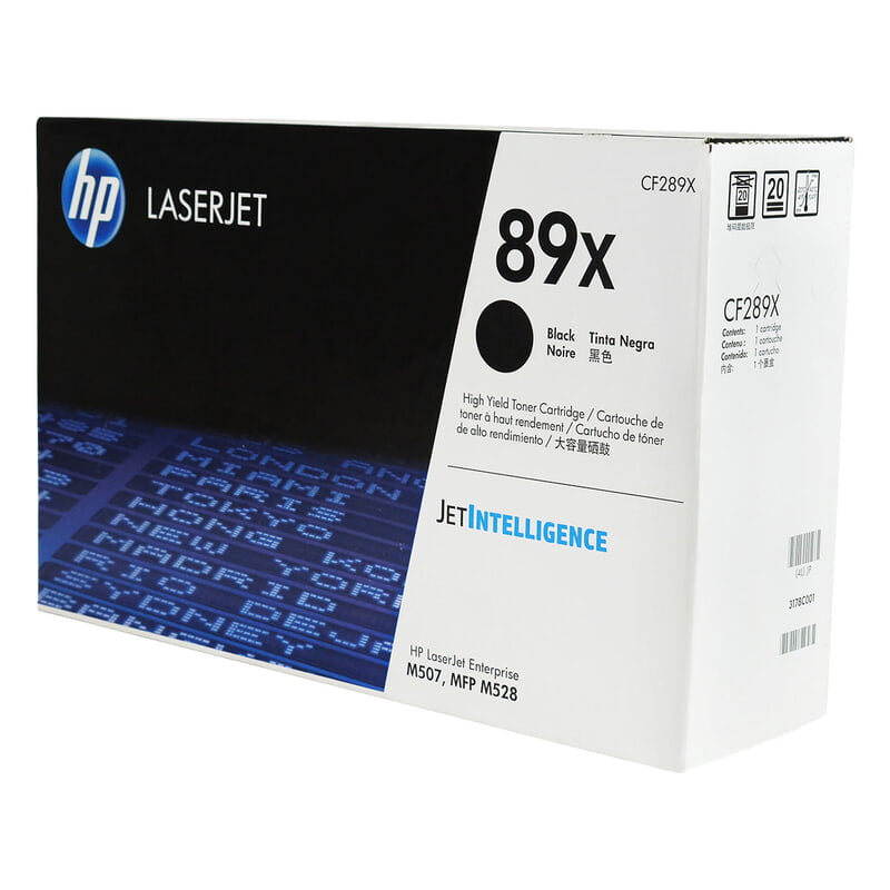 HP 89X (CF289X) Toner Cartridge, Black, Standard Yield.