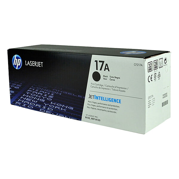 HP 17A (CF217A) Toner Cartridge, Black, Standard Yield.