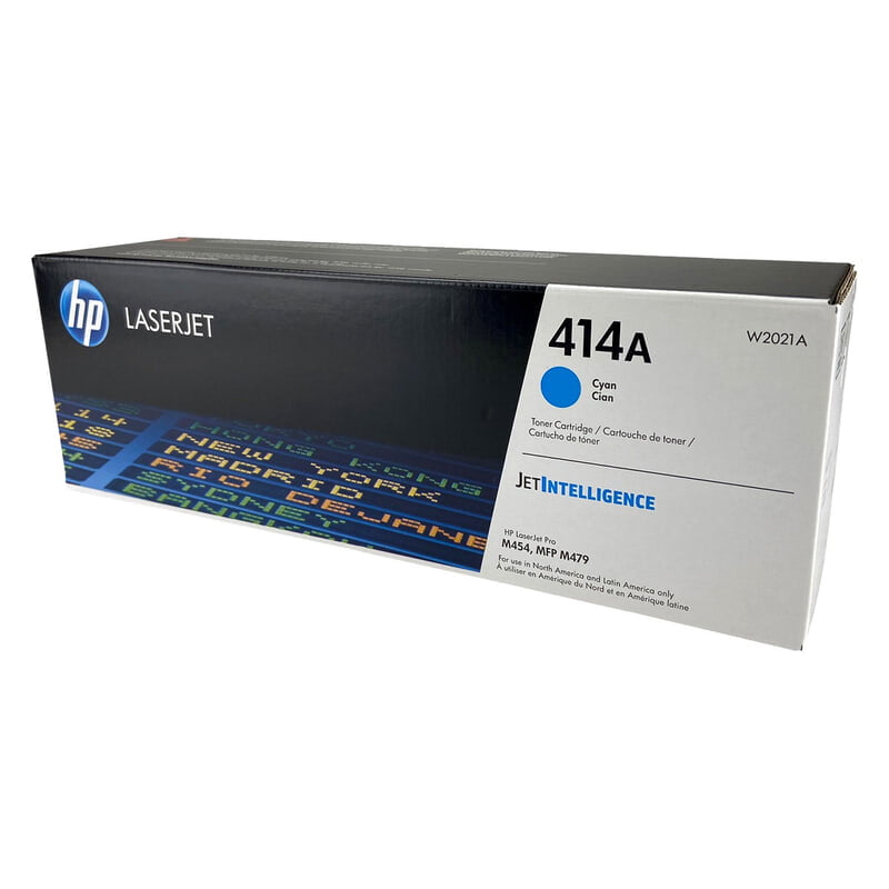 HP 414A (W2021A) Toner Cartridge, Cyan, Standard Yield.