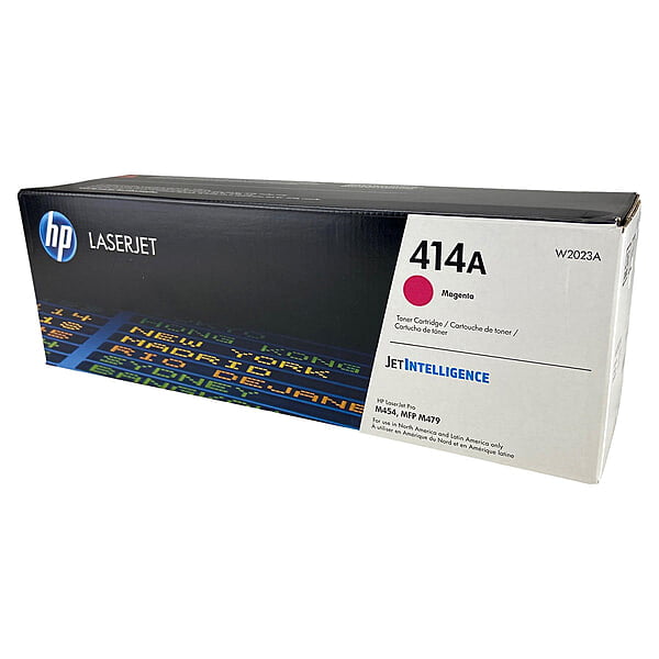 HP 414A (W2023A) Toner Cartridge, Magenta, Standard Yield.