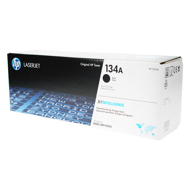 HP 134A (W1340A) Toner Cartridge, Black, Standard Yield.