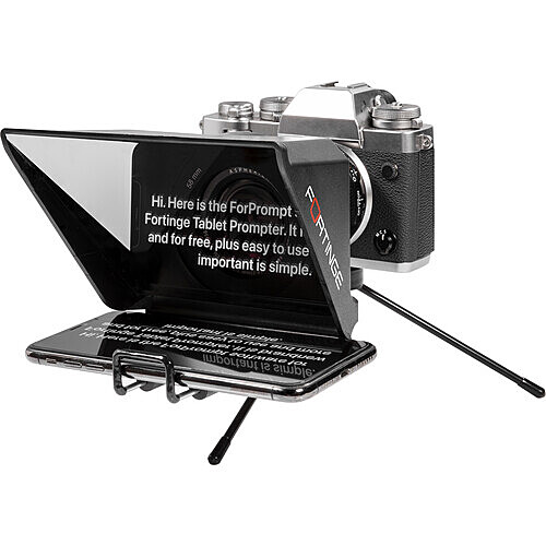 FORTINGE MIA-X MOBILE TELEPROMPTER for Mobile Phone and PC use FORTINGE MIA-X MOBILE TELEPROMPTER for Mobile Phone and PC use