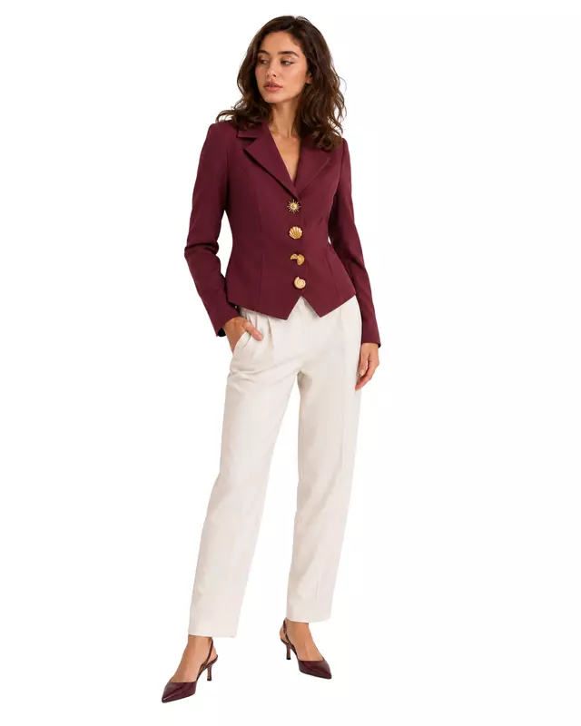 Tailored Single-Breasted Blazer