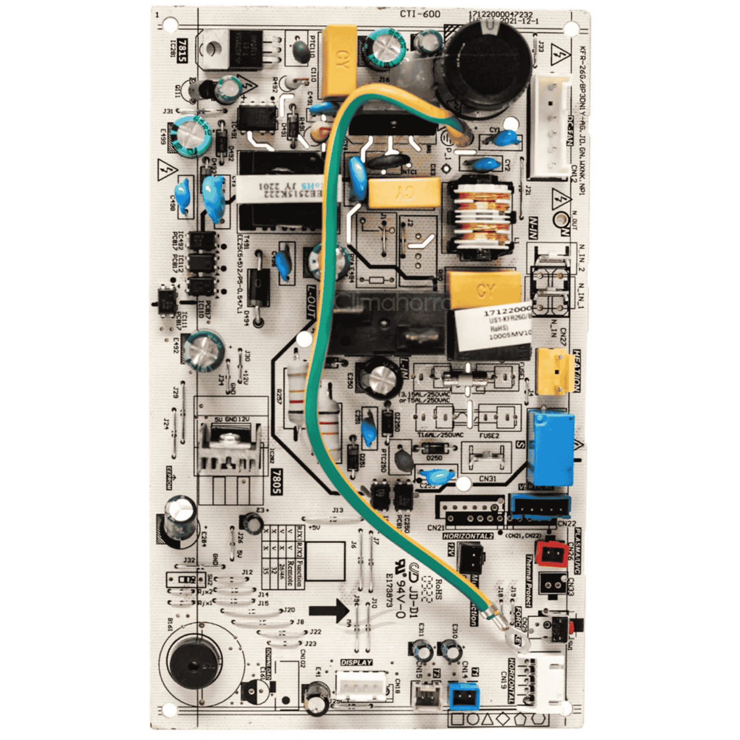 Tarjeta De Evaporador, 1Ton. Calor, 220V, Magnum 22 - 17122000051854