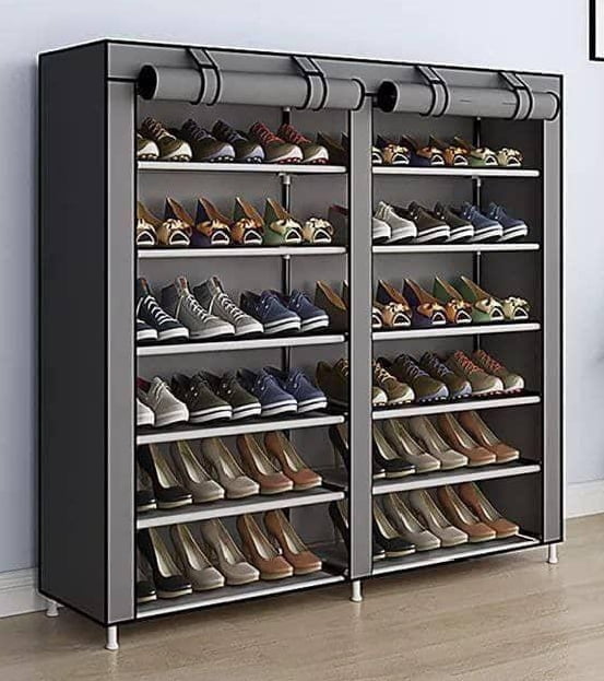 DOUBLE DOOR 6 LAYERS SHOE RACK
