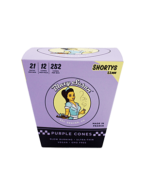 Conos de Papel rosados Blazy Susan Shortys - Caja (21x12 pzas)