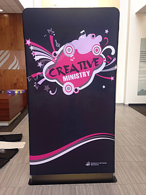 Tension Fabric Banner Stand 36"x90" Tension Fabric Banner Stand 36"x90"