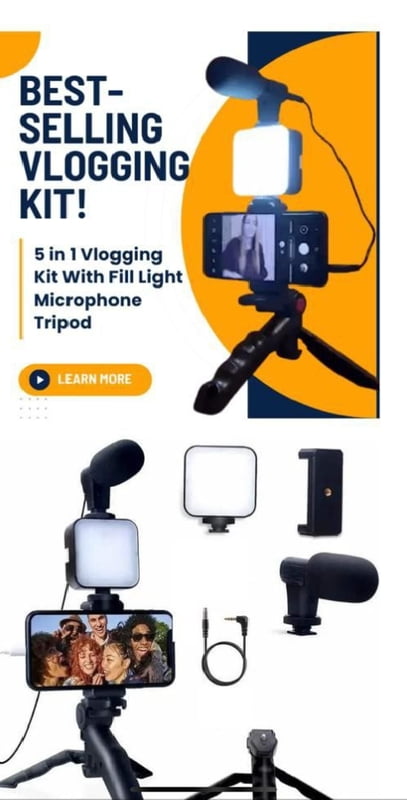 VIDEO MAKING  KIT FOR LIVE STREAMING, VLOGGING  MODEL AY-49