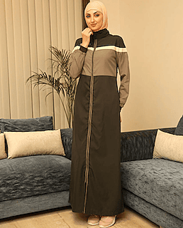 BLACK JADE FULL FRONT OPENING JILBAB