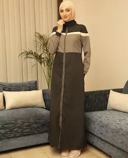 BLACK JADE FULL FRONT OPENING JILBAB