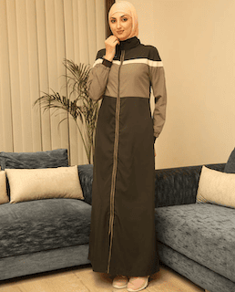 BLACK JADE FULL FRONT OPENING JILBAB