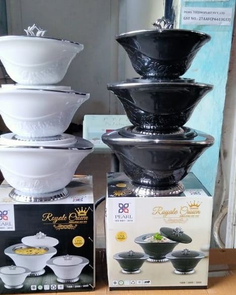 LUXURY INSULATED FOOD WARMER 3 PIECES SET