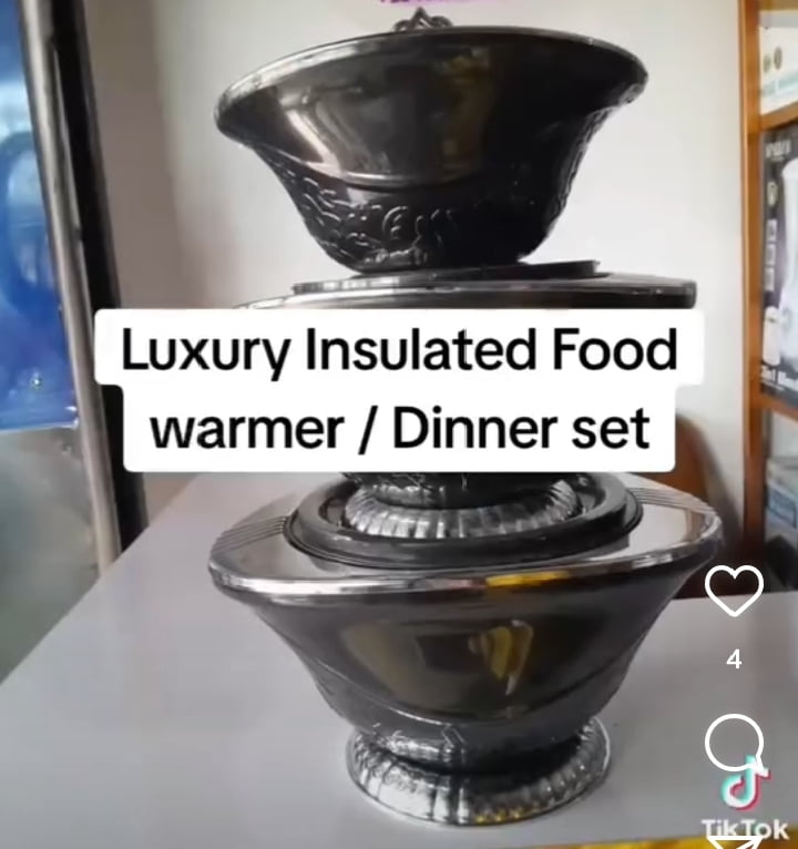 LUXURY INSULATED FOOD WARMER 3 PIECES SET
