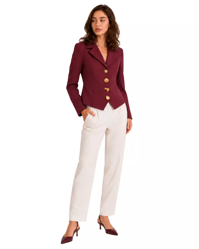 Tailored Single-Breasted Blazer