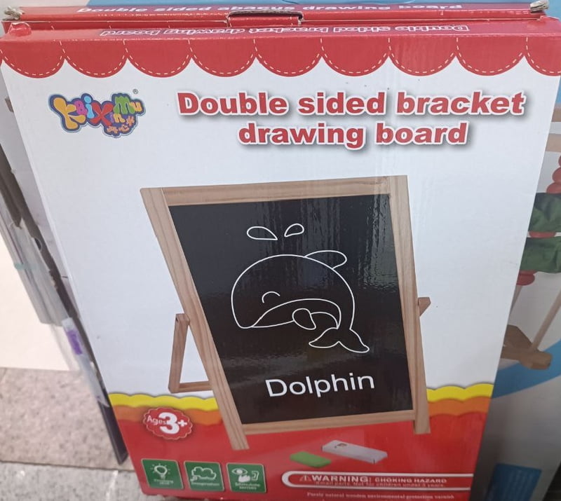 DOUBLE SIDED BRACKET DRAWING BOARD LEARNING BOARD WRITING BOARD