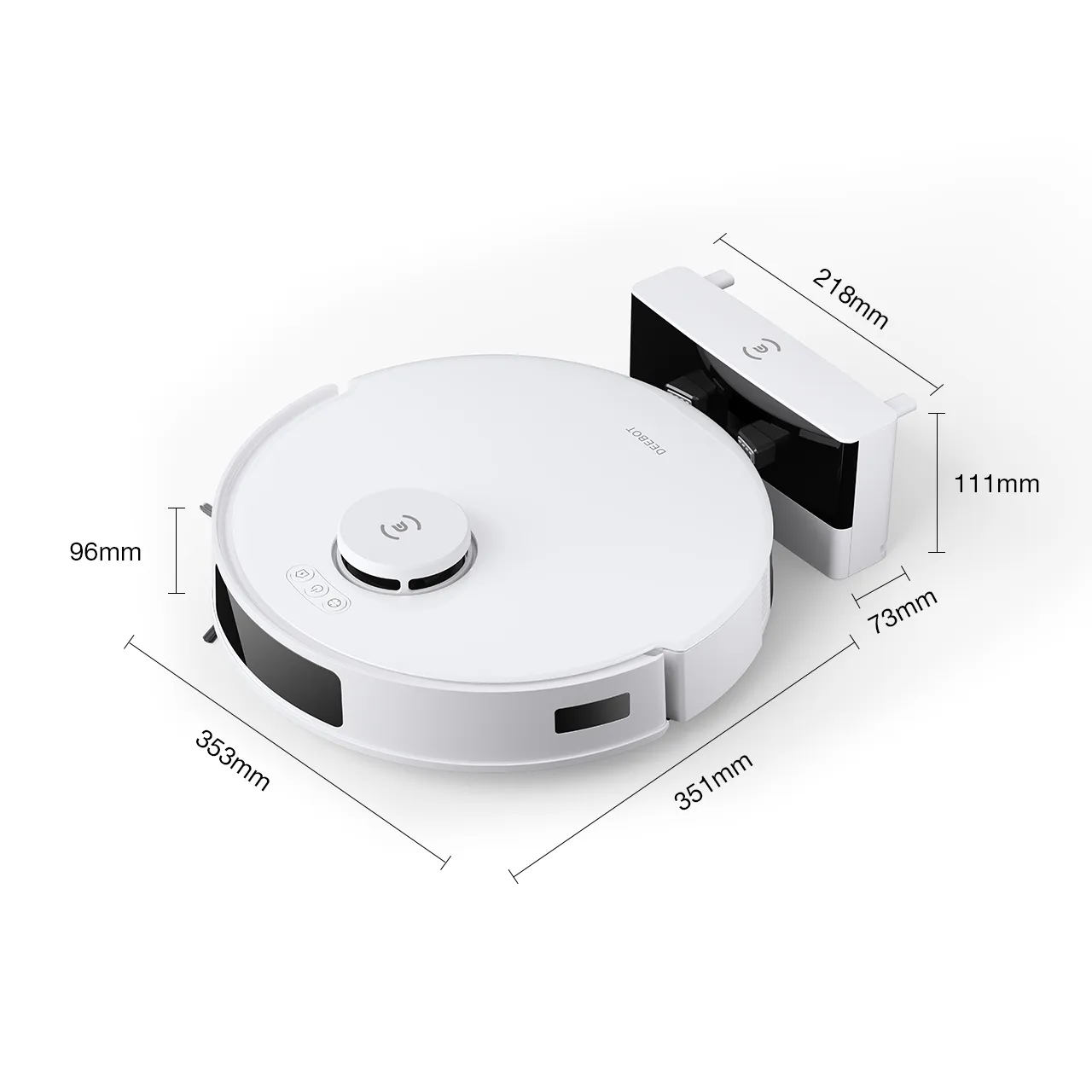 Ecovacs DEEBOT N20 PRO Robot Vacuum Cleaner - 8000Pa Suction, 300min Runtime