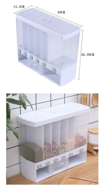 6 PARTITION CEREAL DISPENSER