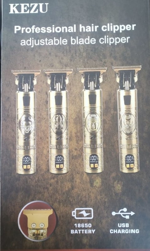 KEIZU PROFESSIONAL HAIR CLIPPER WITH  BATTERY USAGE DISPLAY AND ADJUSTABLE BLADE