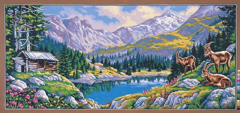 Mezzo Punto Margot - Paesaggio di montagna Var. 3103 Mezzo Punto Margot - Paesaggio di montagna Var. 3103