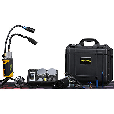 PATONA Fog Master Pro Set portable fog machine including accessories and case
