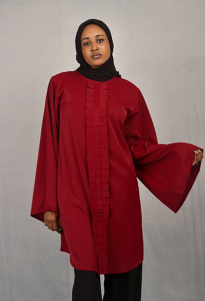 STITCH PATTERN MAROON