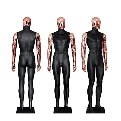 Chrome FRP Plastic Full Body Male Mannequin