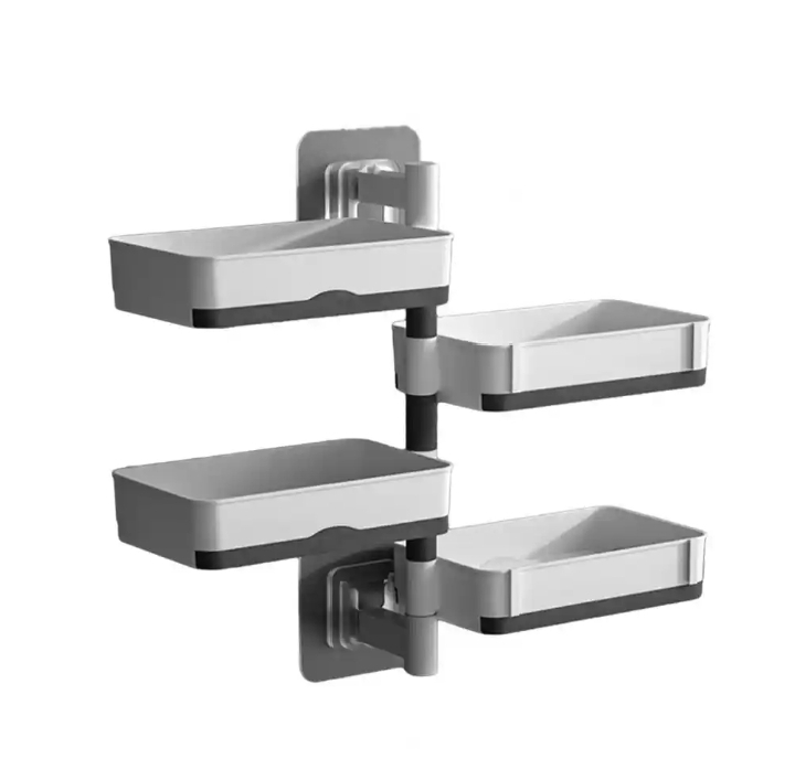 4 LAYERS ROTATABLE SOAP RACK