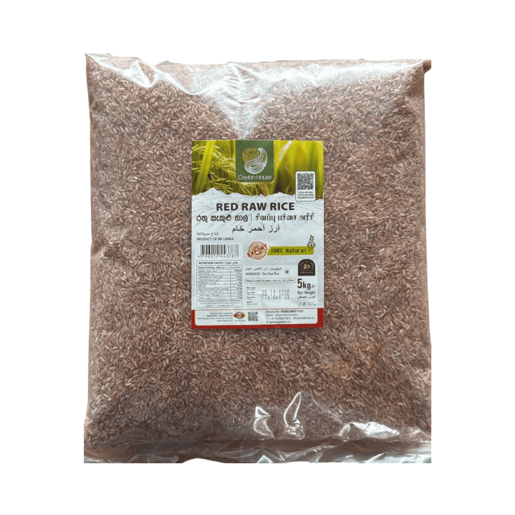 Ceylon House Red Raw Rice - 5kg