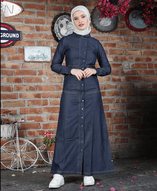 RUSTIC BLUE DENIM JILBAB