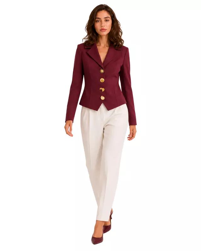Tailored Single-Breasted Blazer
