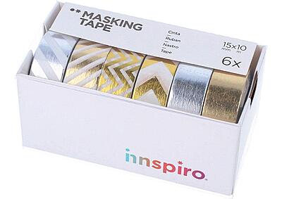 Washi Tape 1 cf. fa 6 Pezzi Assortiti Art. 17502, 16426 Washi Tape 1 cf. fa 6 Pezzi Assortiti Art. 17502, 16426