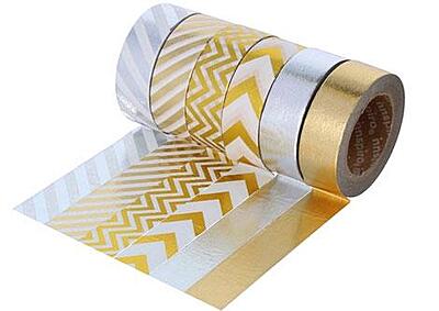 Washi Tape 1 cf. fa 6 Pezzi Assortiti Art. 17502, 16426