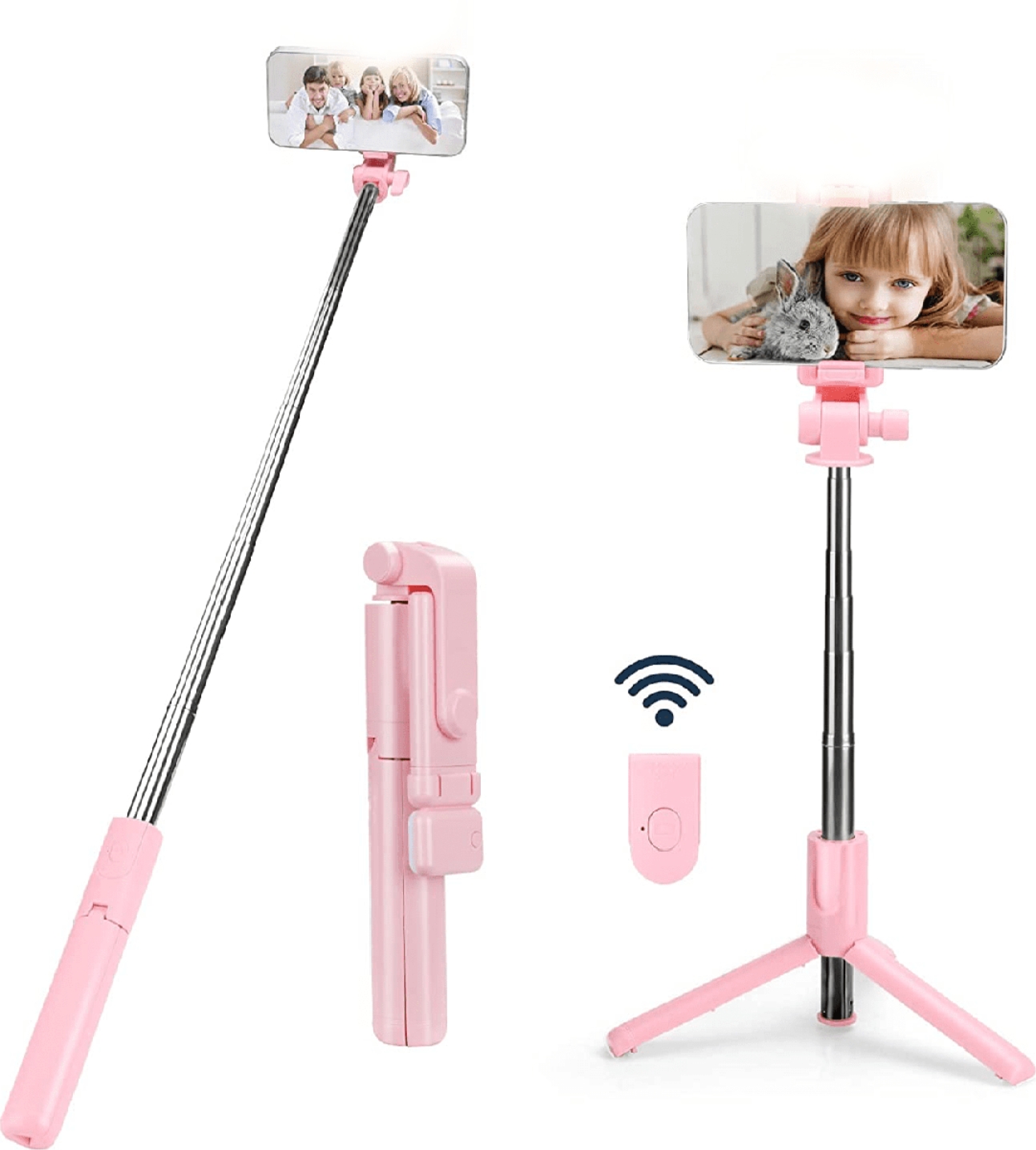 SELFIE STICK WITH LIGHT - G4
