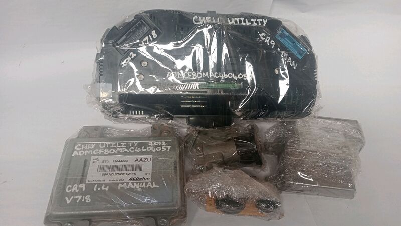 Lock Sets Chevrolet Utility 1.4 Sport Cluster, ECU, ABS, Ignition, Key and Cluster 2012 to