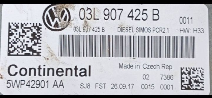 Lock Sets Volkswagen Polo Mk 6 Sedan 1.5 Diesel Cluster, ECU, BCM, Ignition, Key reader and key 2017 to