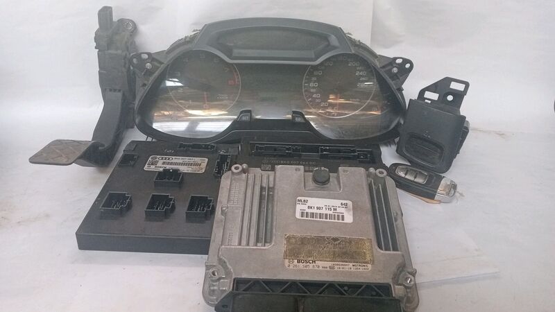 Lock Sets Audi A4 1.8T TFSi B8 Cluster, ECU, BCM 1, BCM 2 Ignition, Key, key reader and accelerator pedal 2010 to