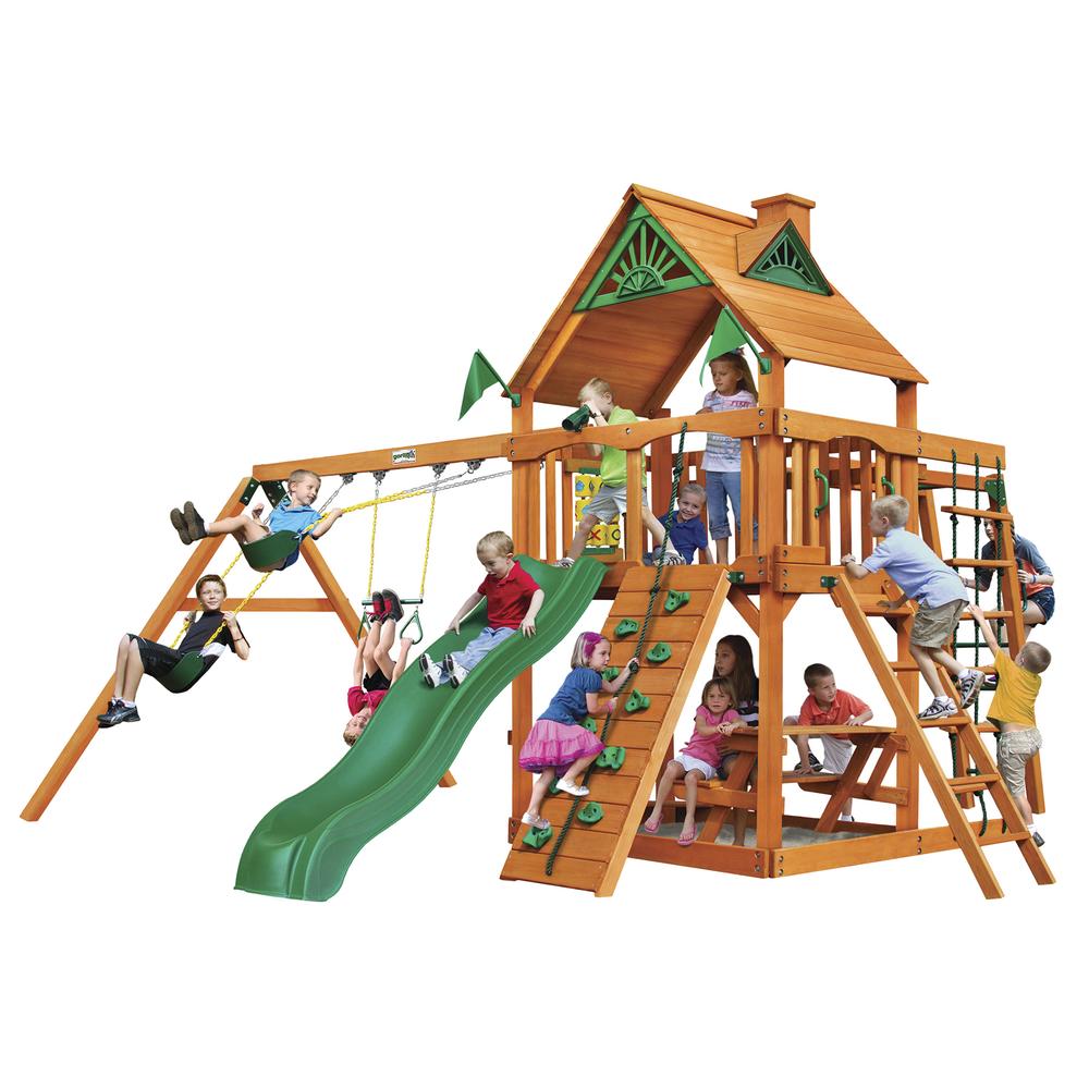 Navigator Swing Set w/ Standard Wood Roof