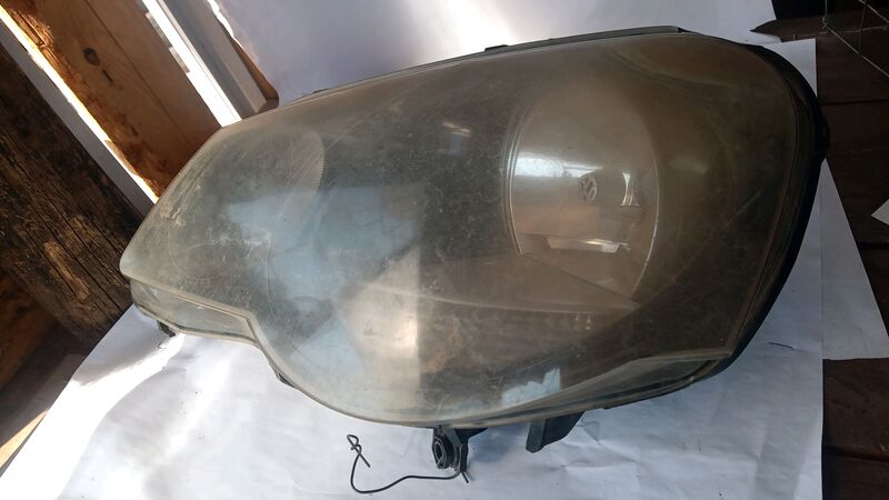 Headlights Volkswagen Polo 9n Preface,black inside LHS 2010to2018