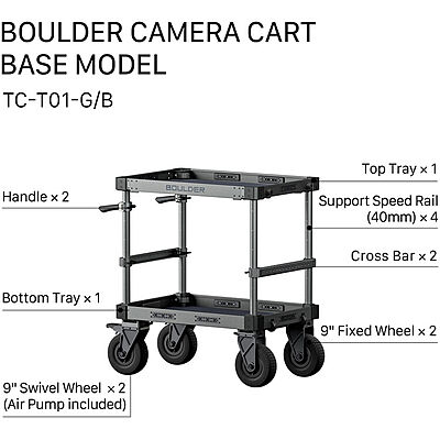Tilta Boulder 36” Camera Cart modelo base