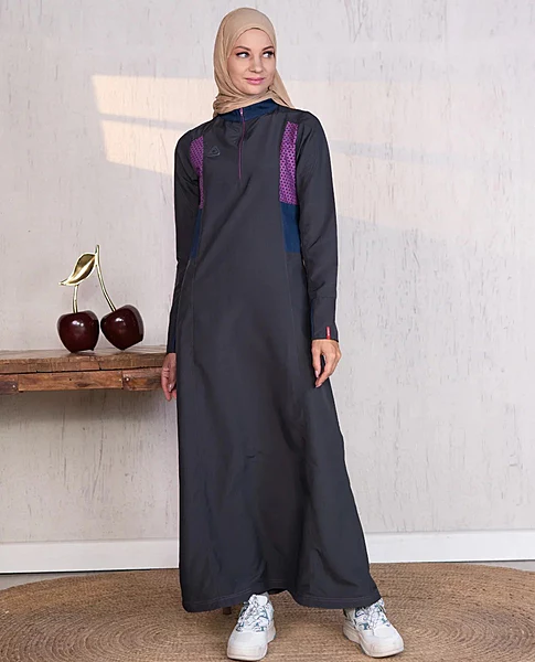 MIDNIGHT GREY CASUAL JILBAB