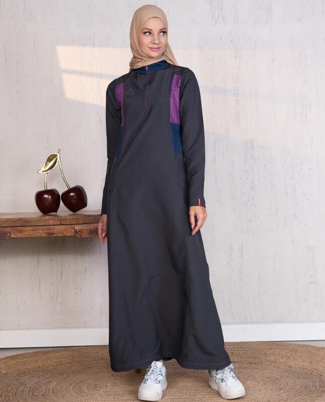 MIDNIGHT GREY CASUAL JILBAB