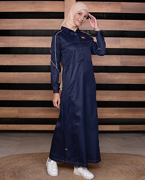 NAVY HUE CONTRAST JILBAB