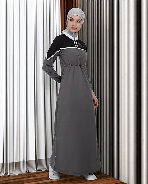 TOGGLE STRING GREY JILBAB