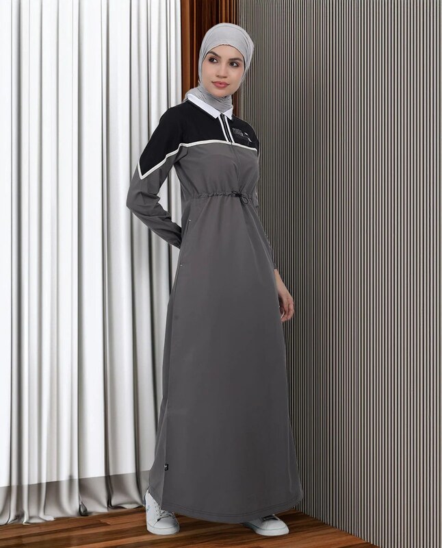 TOGGLE STRING GREY JILBAB
